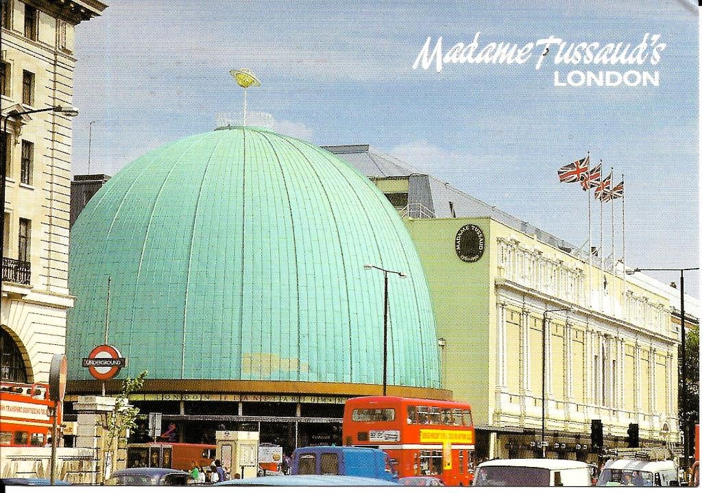 Ansichtkaart	Londen (Engeland)	Madame Tussaud's	Planetarium, Verzenden, 1980 tot heden, Gelopen, Engeland