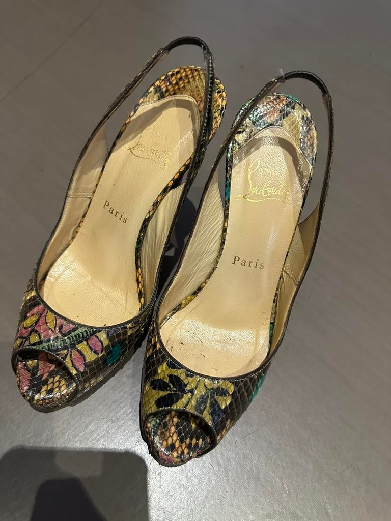 Christian Louboutin high heels, Hoge laarzen, Overige kleuren, Ophalen of Verzenden, Gedragen