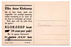 Reclamekaart KLOKZEEP Zeepfabriek De Klok Heerde (DK), Verzamelen, Ophalen, 1920 tot 1940, Ongelopen