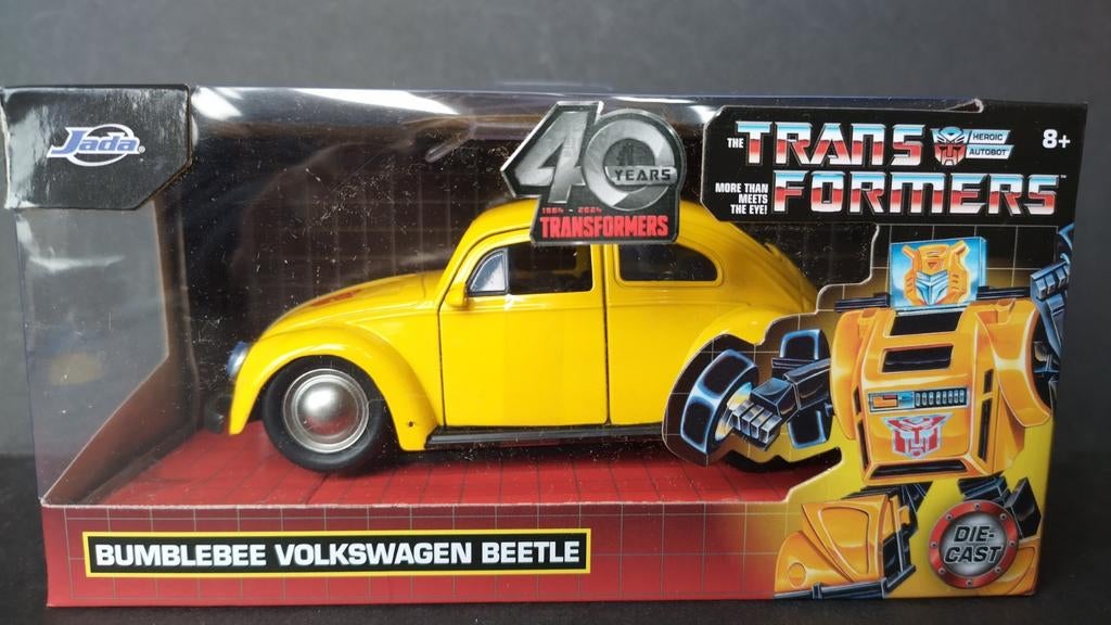 Volkswagen VW Beetle Bumblebee Transformers 1:32 Jada Pol, Hobby en Vrije tijd, Modelauto's | 1:32, Overige merken, Auto, Verzenden