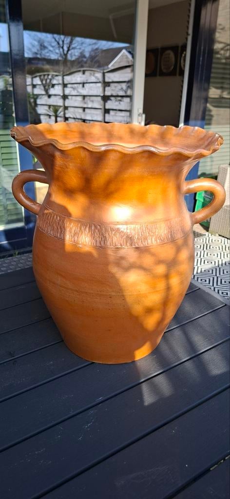 Bloempot H47 x B40 cm, Tuin en Terras, Bloempotten, Ophalen, Gebruikt, Steen, Balkon