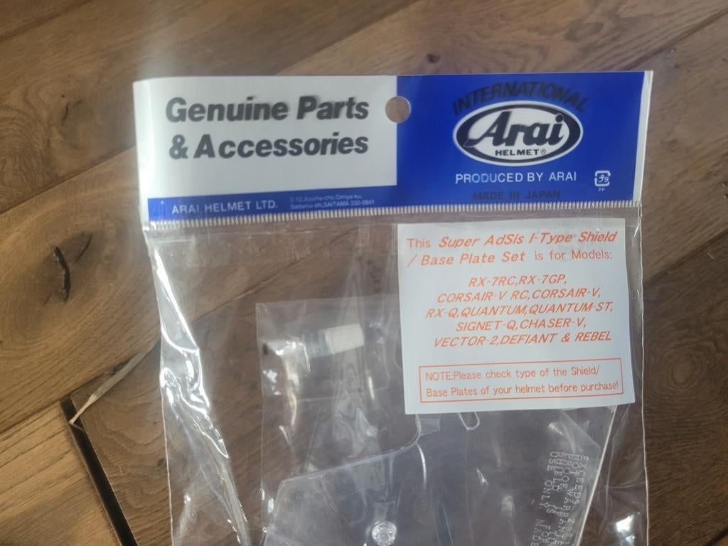 Arai SAL helder vizier, Ophalen of Verzenden, Nieuw met kaartje, Integraalhelm, Arai