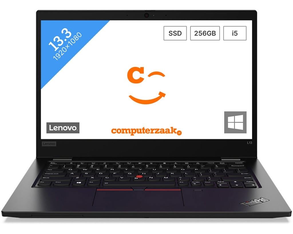 Lenovo Thinkpad L13/Intel Core i5 1.8GHz/8GB/256GB SSD, Lenovo Thinkpad, 256 GB, 2 tot 3 Ghz, Qwerty