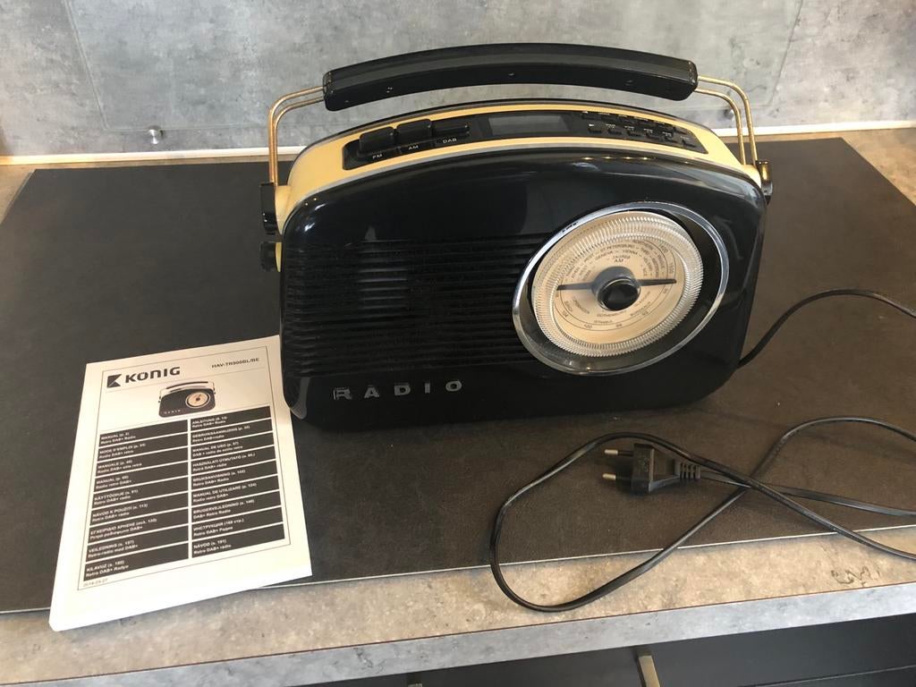 Retro Radio met DAB+, FM en AM, Ophalen of Verzenden, Gebruikt, Radio