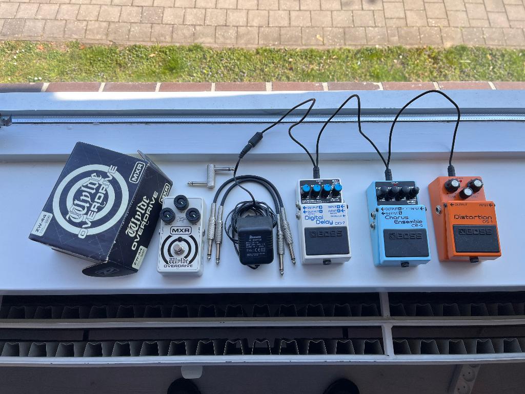 Wylde ZW-44 & Boss DS-1, CE-5, DD-7, Muziek en Instrumenten, Effecten, Ophalen of Verzenden, Gebruikt, Delay of Echo