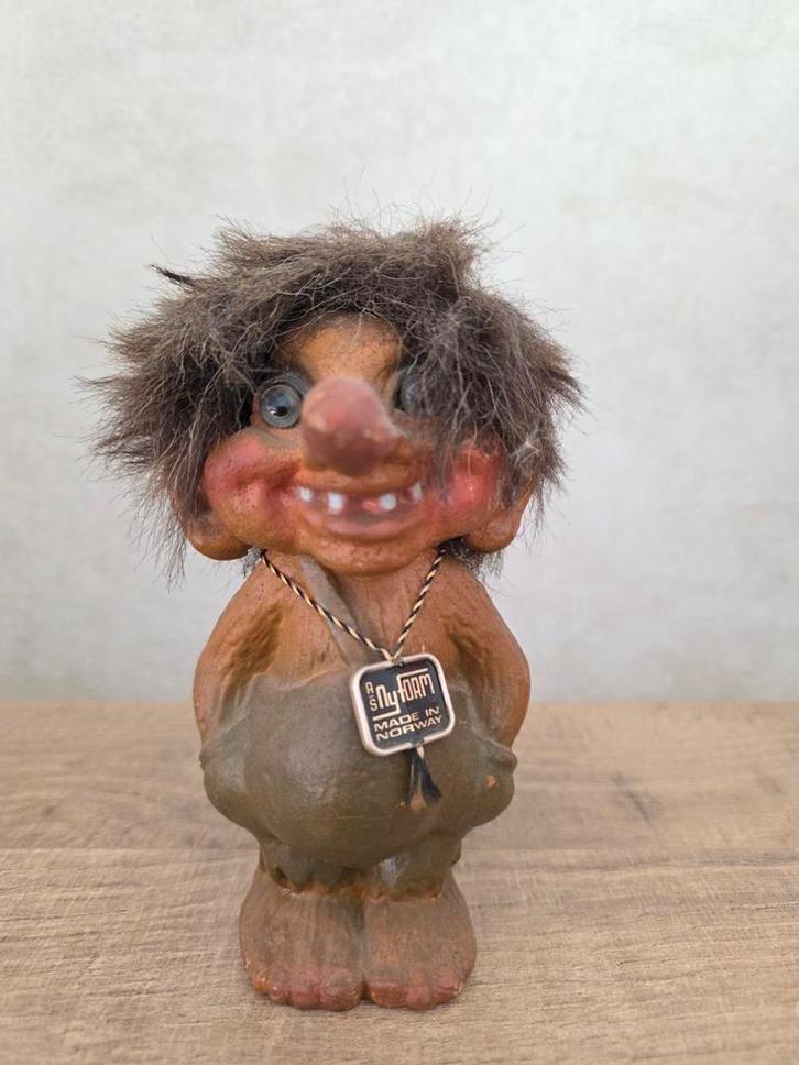 Nyform Trol nr 118 - vintage Noorse trollenfiguur 15 cm, Verzamelen, Poppetjes en Figuurtjes, Zo goed als nieuw, Ophalen of Verzenden