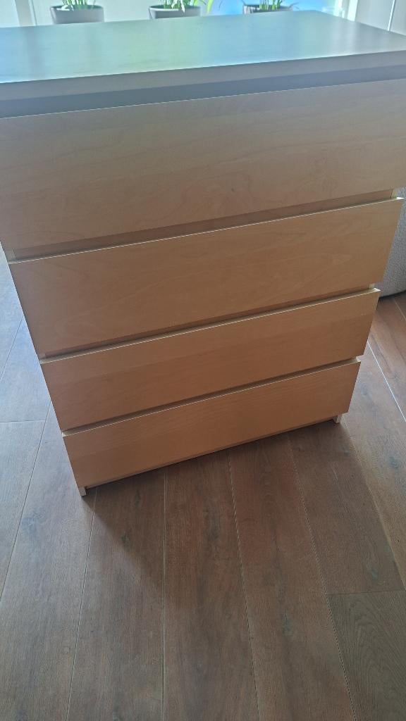 Malm 4 ladekast, Ophalen, 100 tot 150 cm, 50 tot 100 cm, Zo goed als nieuw