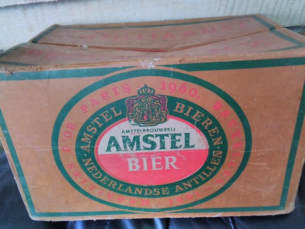 Kartonnen bierkrat, Ophalen of Verzenden, Reclamebord, Plaat of Schild, Overige merken