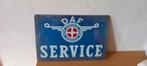 Vintage DAF Service Blikken Bord 20x30 cm, Ophalen of Verzenden