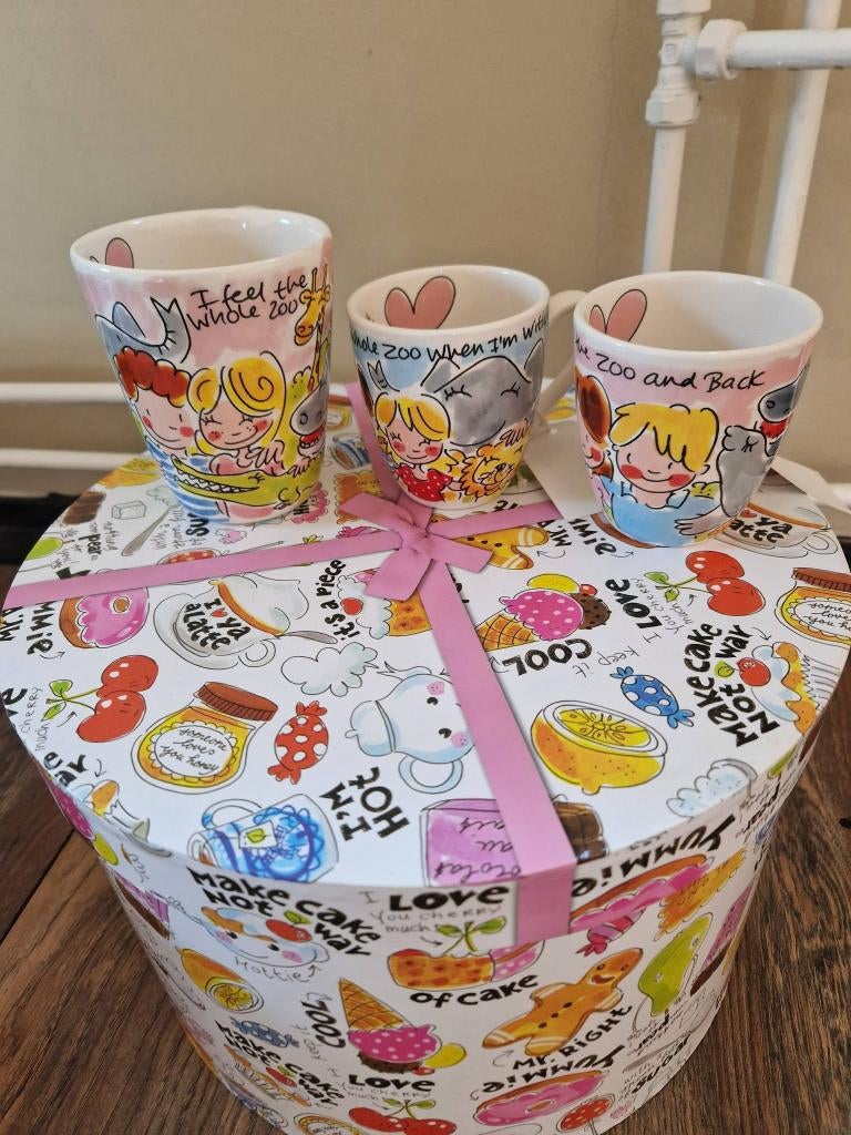 Blond Amsterdam - Zoo Valentijn, Huis en Inrichting, Keuken | Servies, Nieuw, Kop(pen) en/of Schotel(s), Blond Amsterdam, Aardewerk