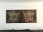 Pablo Escobar Dollar Schilderij - Aluminium 200x100cm, Ophalen, 125 cm of meer, 75 cm of meer, Print