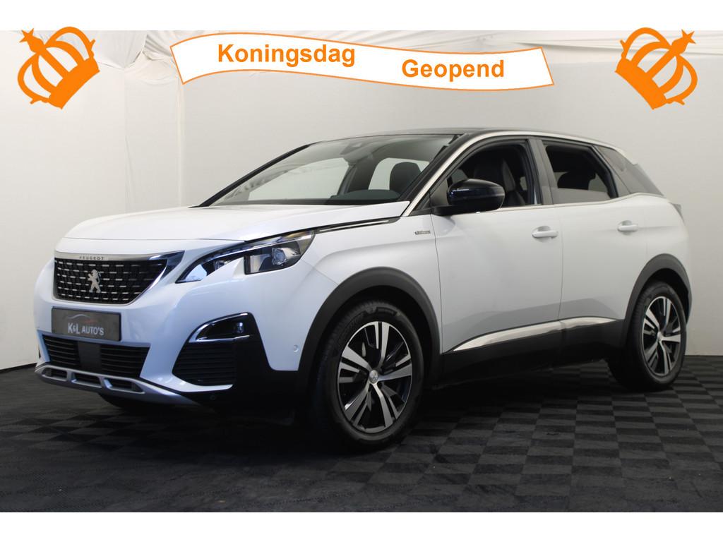 Peugeot 3008 1.6 PureTech GT Line |Camera|Navi| (bj 2019), Auto's, Peugeot, Gebruikt, 4 cilinders, 181 pk, Leder en Stof