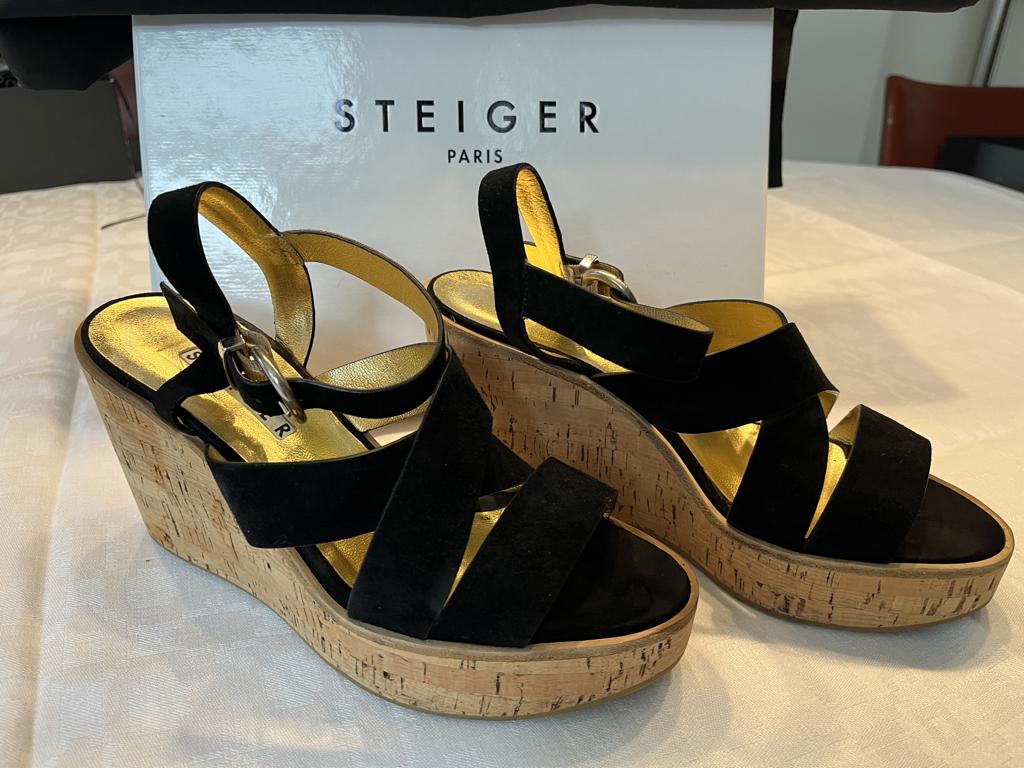 design damesschoenen Walter Steiger, Kleding | Dames, Schoenen, Overige kleuren, Ophalen of Verzenden, Zo goed als nieuw, Schoenen met hoge hakken