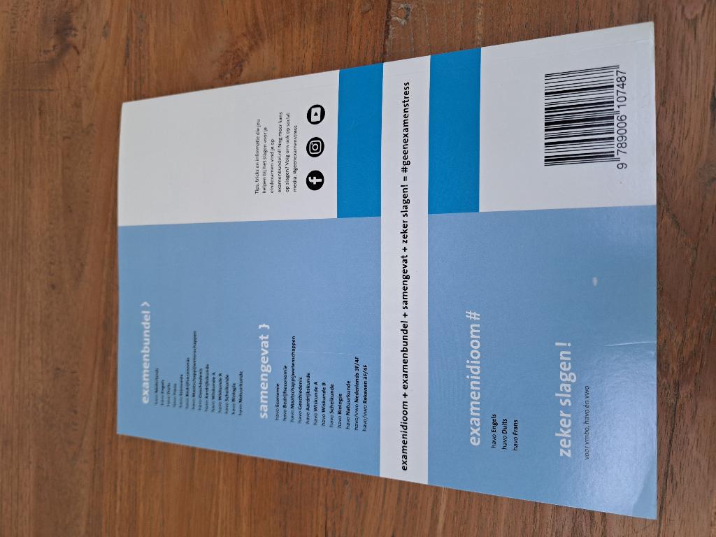 examenbundel havo Wiskunde A ISBN 9789006491678 ***, Ophalen of Verzenden, Beta, Zo goed als nieuw