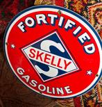 Reclame Bord van Gasoline Skelly Fortified, Ophalen of Verzenden, Reclamebord