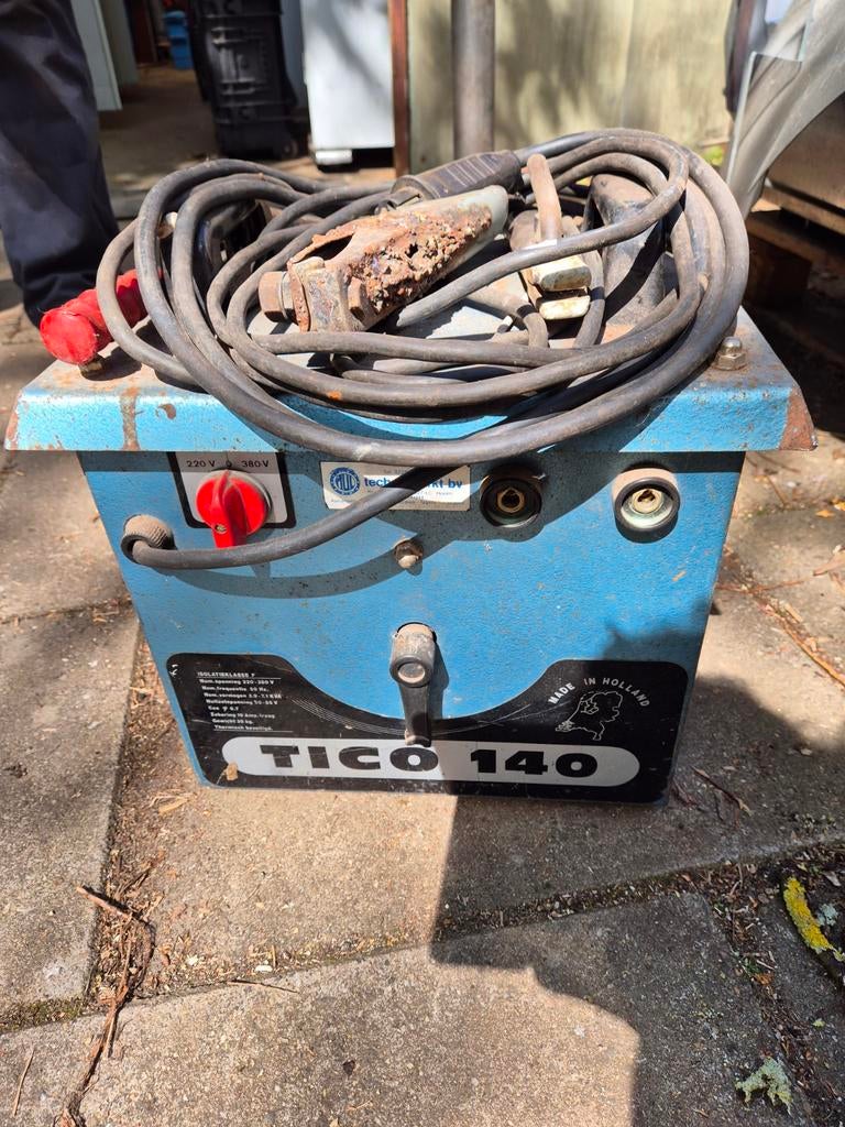 Tico elektroden lasapparaat, Doe-het-zelf en Verbouw, Gereedschap | Lasapparaten, Ophalen, Gebruikt, Minder dan 150 ampère, Elektroden