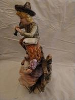 Porseleinen beeldje van spelende kinderen met lam, Antiek en Kunst, Ophalen of Verzenden