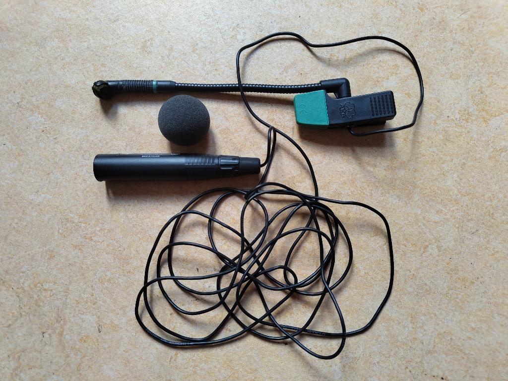 AKG C419 PP Condensator Microfoon, Ophalen of Verzenden, Zo goed als nieuw, Instrumentmicrofoon