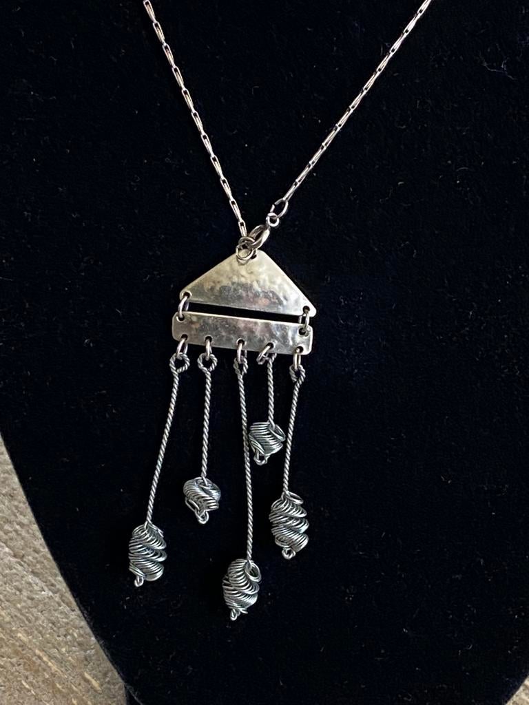 Zeldzame ketting met hanger zilver, Ophalen of Verzenden, Zilver