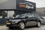 Skoda Karoq 1.0 TSI EDITION DESIGNO-INT NAVI AIRCO APPLE-CAR, Auto's, Skoda, Voorwielaandrijving, Gebruikt, Euro 6, Zwart