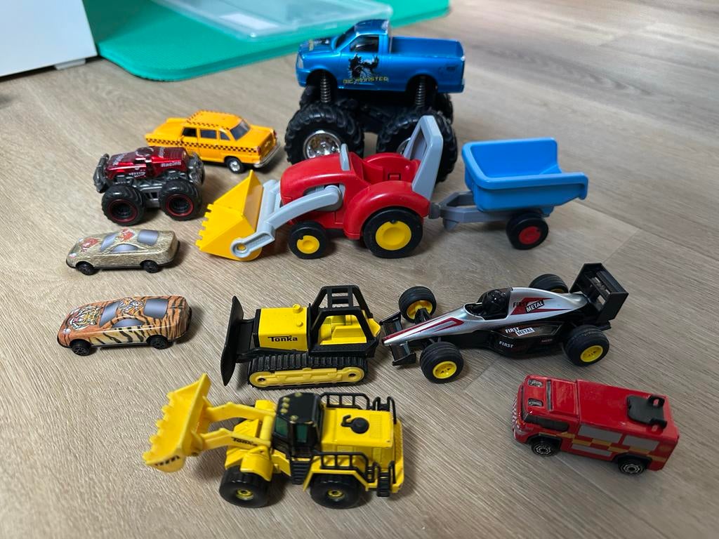 verzameling gebruikte speelgoedvoertuigen, Ophalen of Verzenden, Gebruikt