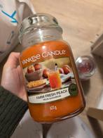 Yankee candle farm fresh peach, Huis en Inrichting, Ophalen of Verzenden, Nieuw, Overige materialen, Minder dan 25 cm