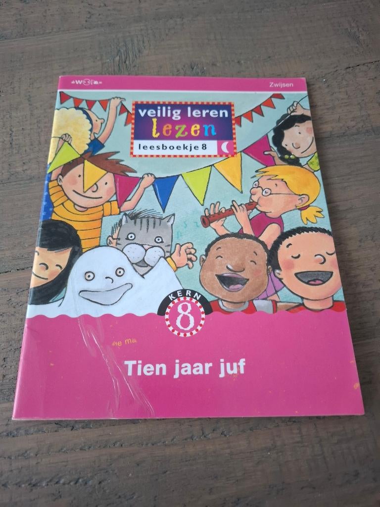 Veilig leren lezen - leesboekje 8 - tien jaar juf, Ophalen of Verzenden, Gelezen, Fictie algemeen