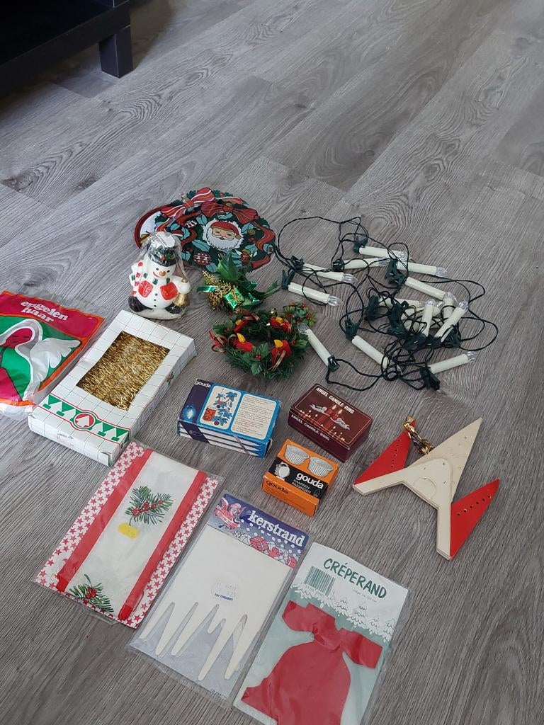vintage Kerstspullen V&D / TER MEULEN, jaren 80, Diversen, Kerst, Ophalen of Verzenden, Zo goed als nieuw