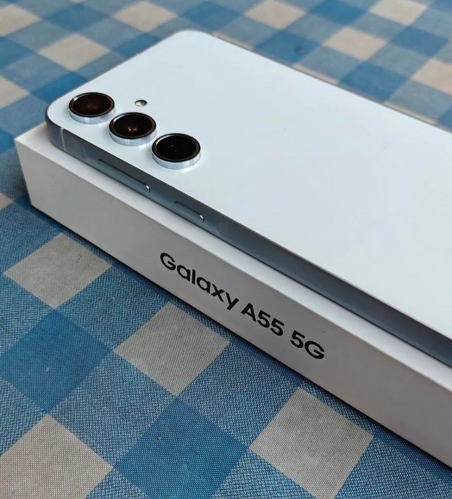 Samsung Galaxy A55 5G 128GB 8GB RAM MET GARANTIE MEDIAMARKT, Ophalen, Zwart, Touchscreen, Nieuw