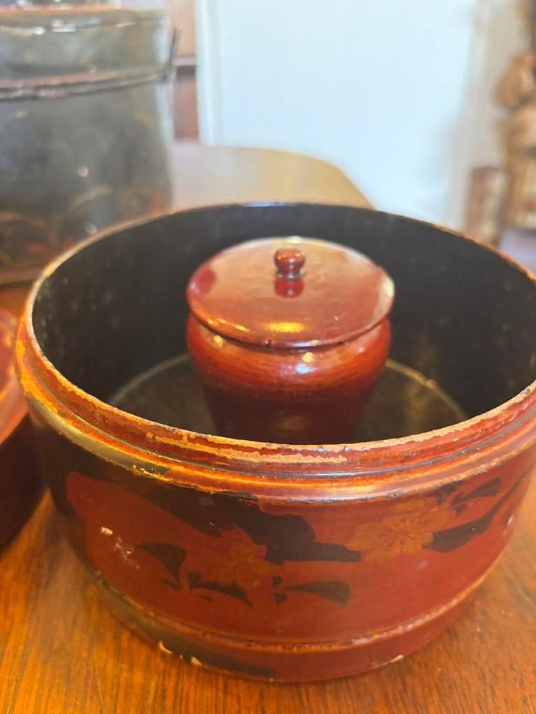 Antiek Japans boordendoosje, Antiek en Kunst, Ophalen of Verzenden