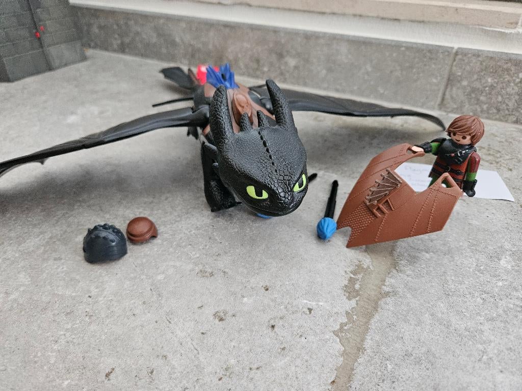 Playmobil Dragons Tandloos en Hikkie 9246, Ophalen of Verzenden, Zo goed als nieuw, Complete set