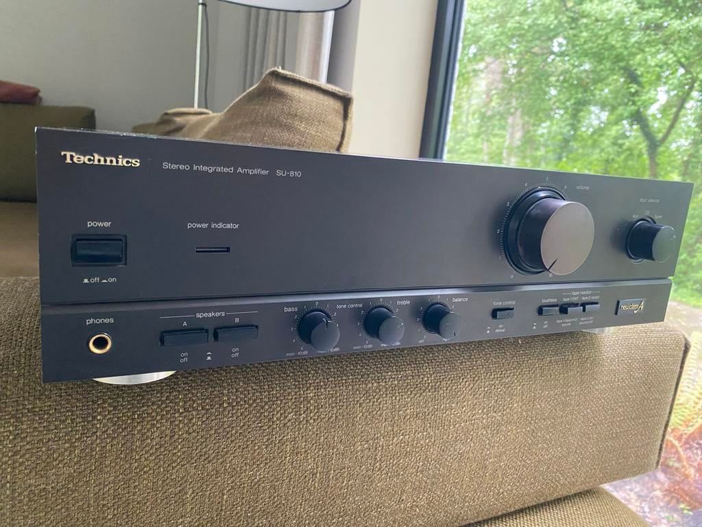 Technics SU-810 Stereo Geïntegreerde (phono) Versterker, Zo goed als nieuw, 60 tot 120 watt, Stereo, Ophalen