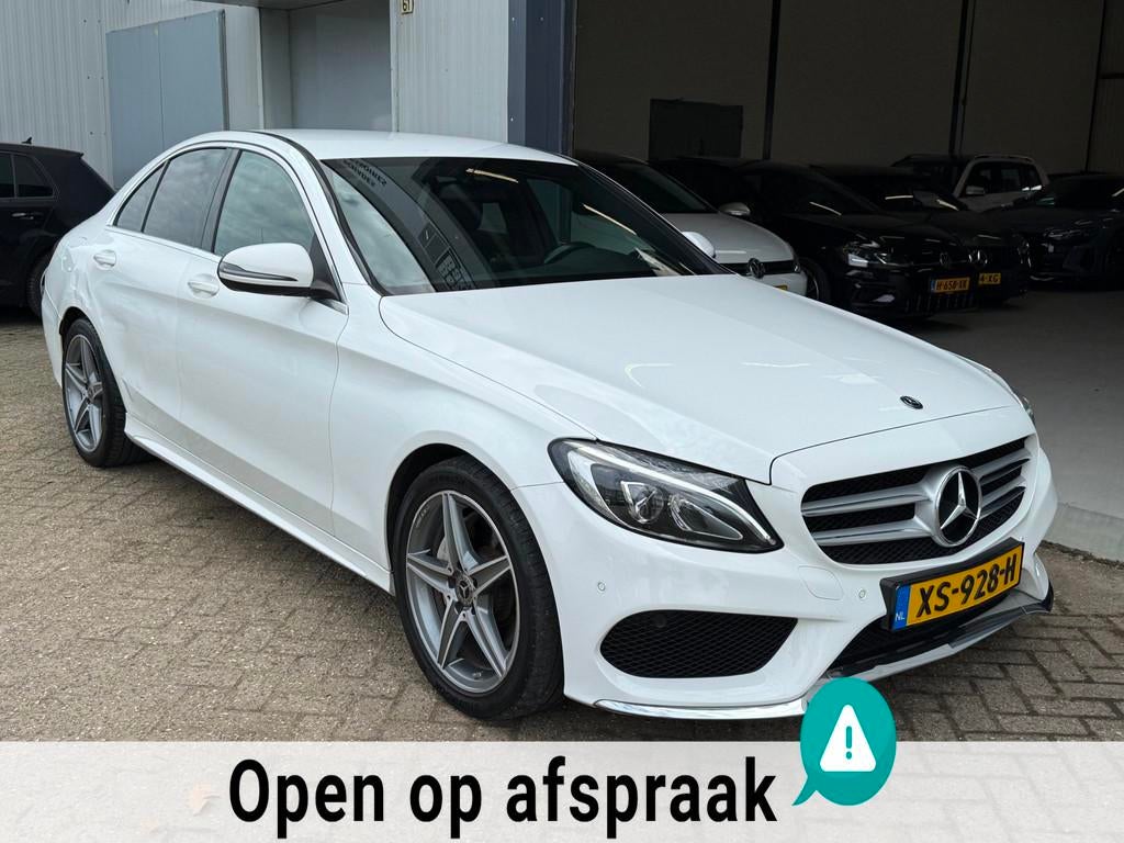 Mercedes-Benz C-klasse 200 AMG Automaat Sport Burmester!, Automaat, 4 cilinders, Wit, 184 pk
