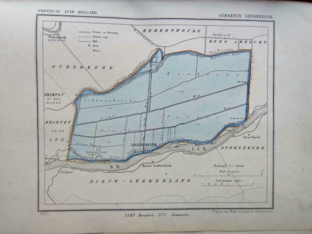 090  / Lekkerkerk  Litho Kuyper  ZH, Ophalen of Verzenden