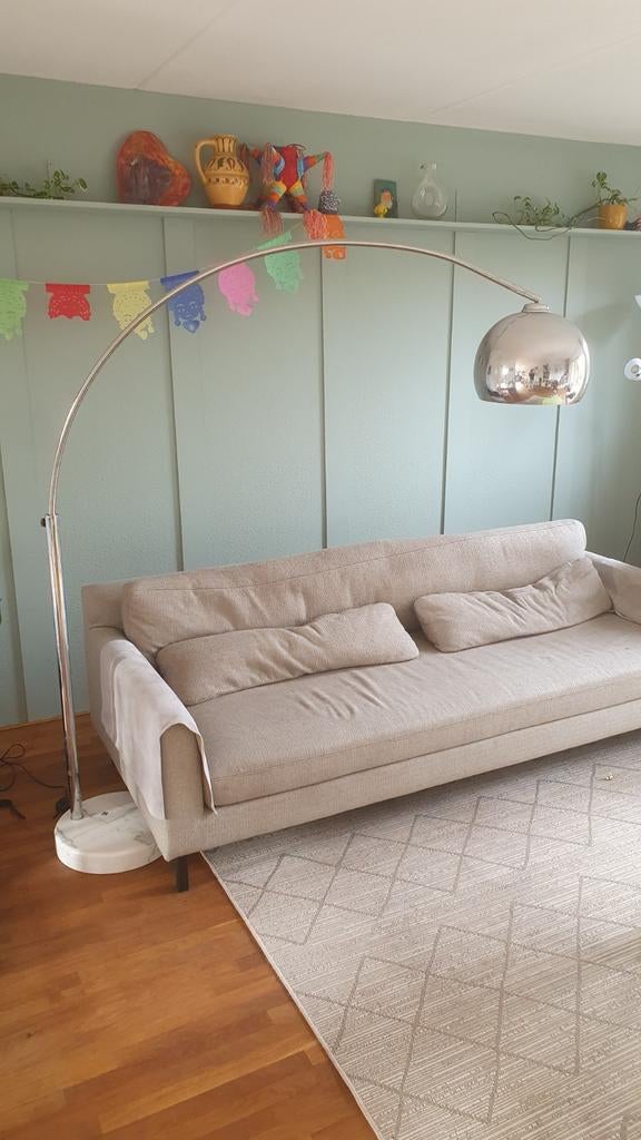 Booglamp, Huis en Inrichting, Lampen | Lampenkappen, Ophalen, Gebruikt, Rond, 50 cm of meer