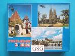Kayersberg, Barcelona, Praag 3x 1000 st nr. WH 100825, Ophalen, Meer dan 1500 stukjes, Zo goed als nieuw, Legpuzzel