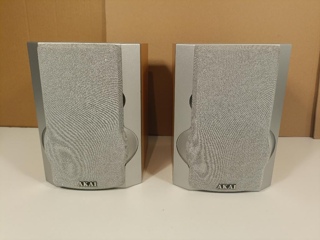 Akai speakers - Perfecte staat, mooi geluid!, Gebruikt, Minder dan 60 watt, Front, Rear of Stereo speakers, Ophalen