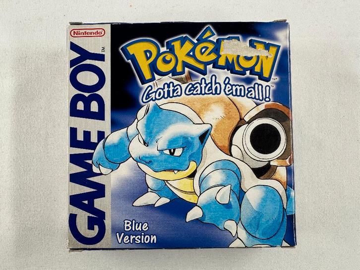 Pokemon Blue Compleet (CIB) Nintendo Gameboy, Spelcomputers en Games, Games | Nintendo Game Boy, Gebruikt, Avontuur en Actie, 3 spelers of meer