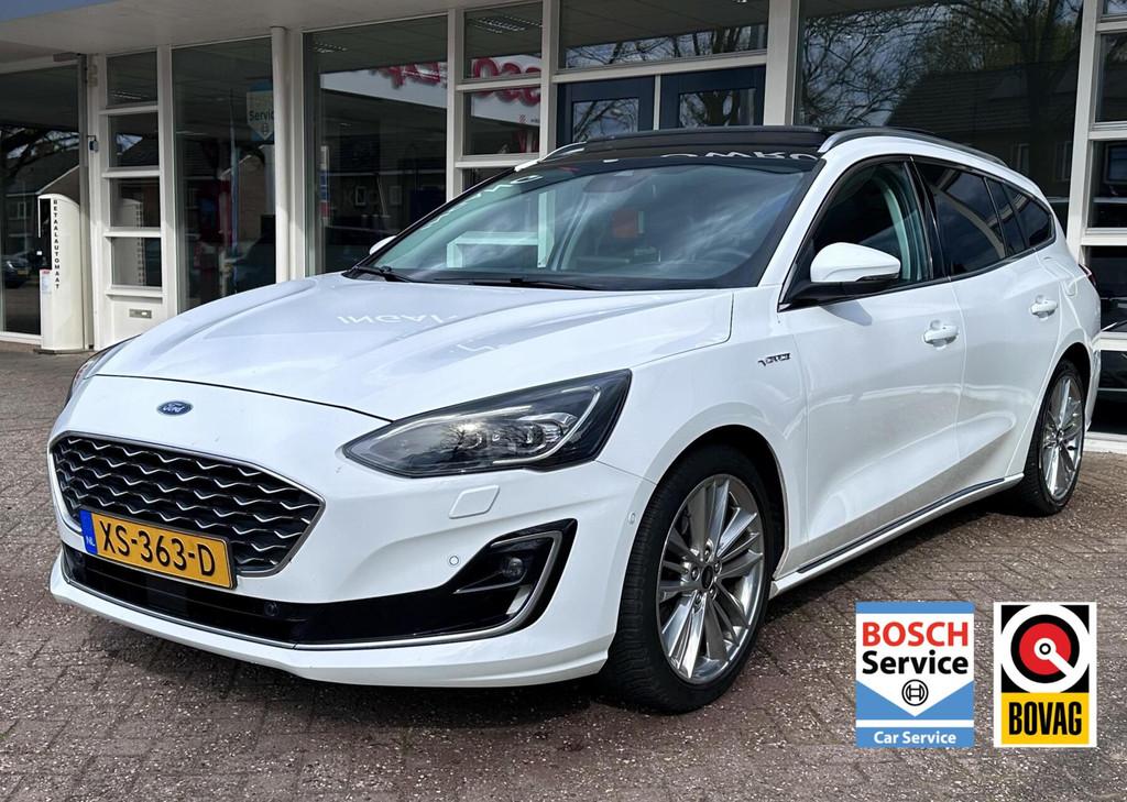 Ford Focus Wagon 1.0 EcoBoost Vignale Led, Pano, Leer, Camer, 125 pk, Gebruikt, Euro 6, 1283 kg