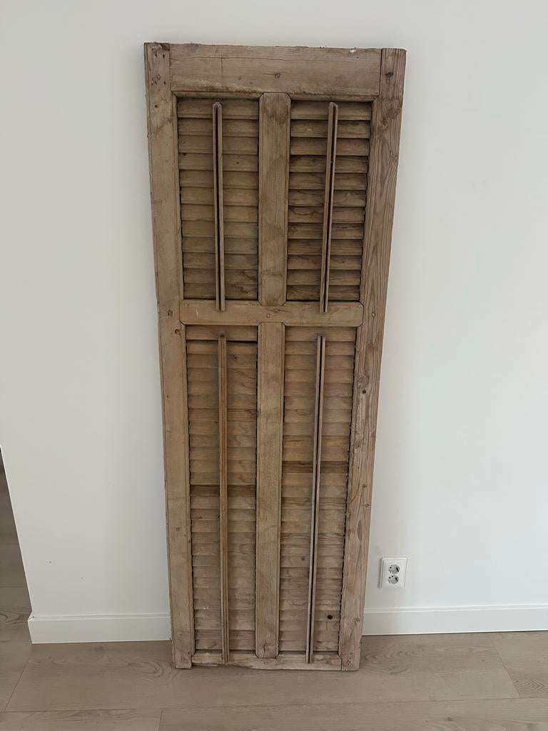 Decoratief houten louvre luik - luikjes kunnen open, Ophalen of Verzenden