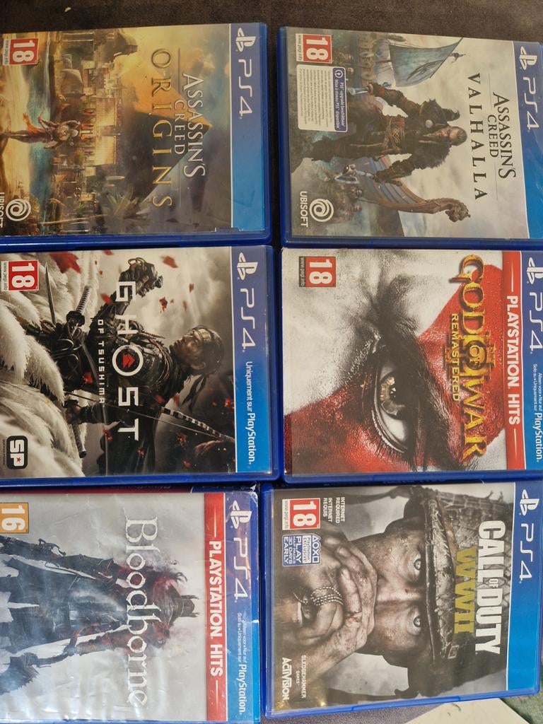 PS4 Games: Assassin's Creed, God of War, Ghost of Tsushima, Avontuur en Actie, Gebruikt, Vanaf 18 jaar, 1 speler