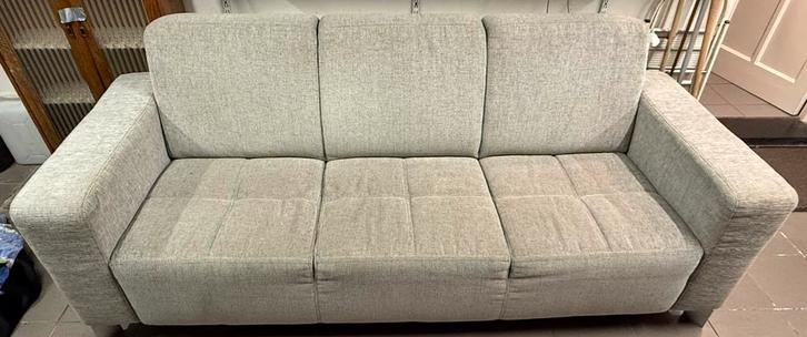 Crème Beige 3-zitsbank, Huis en Inrichting, Banken | Bankstellen, Zo goed als nieuw, Rechte bank, Driepersoons, 200 tot 250 cm