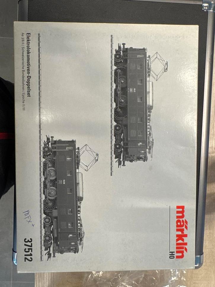 Märklin 37512 Elektrolokomotiven-Doppelset mfx, Hobby en Vrije tijd, Modeltreinen | H0, Zo goed als nieuw, Locomotief, Wisselstroom