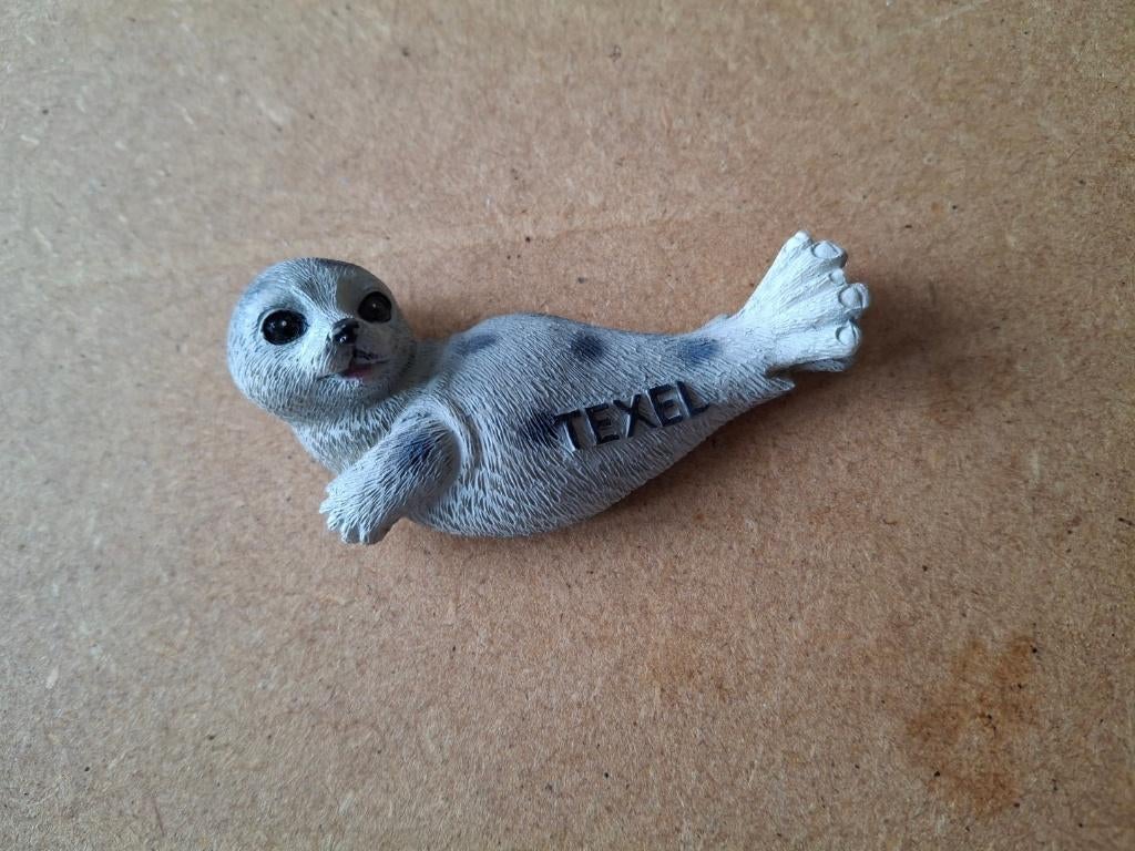 Magneet zeehond Texel, Verzamelen, Dierenverzamelingen, Verzenden