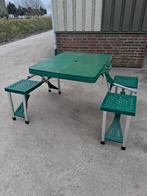 Camping picknicktafel,  inklapbaar, opvouwbaar, Tuin en Terras, Picknicktafels, Ophalen, Rechthoekig, Aluminium, Inklapbaar