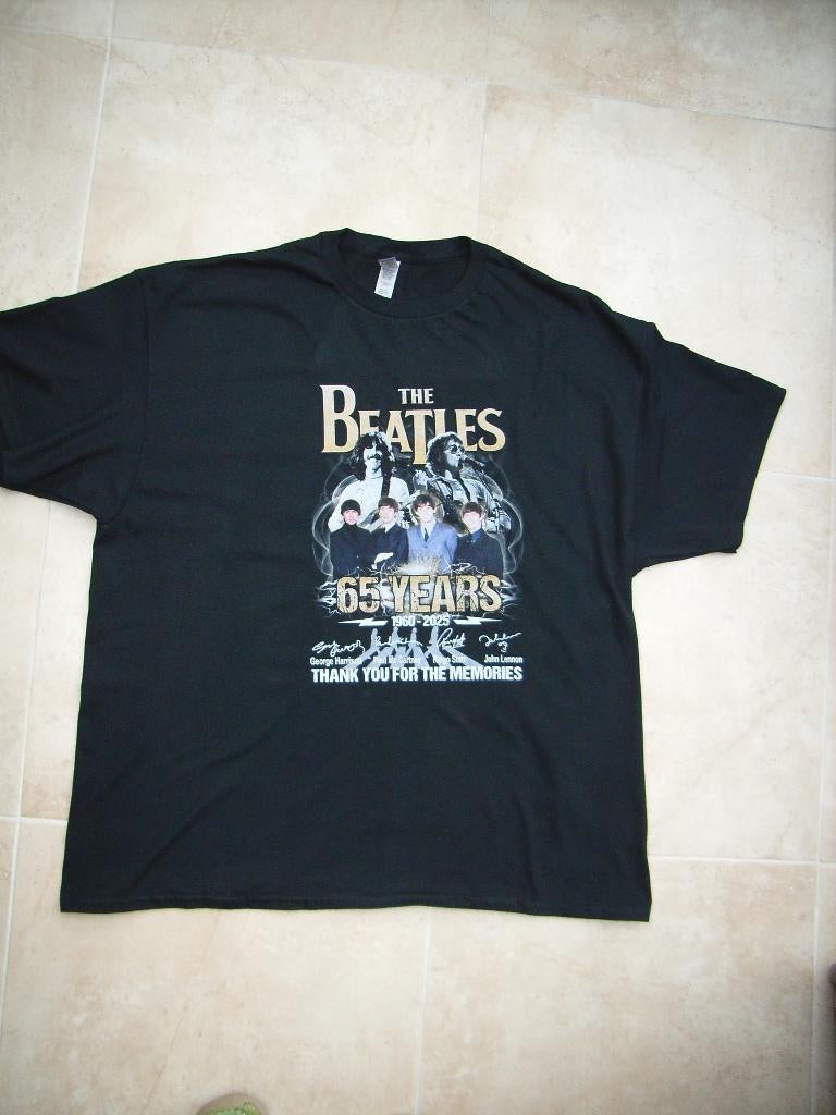 Collectors item: nieuw zwart T-shirt 65 jaar The Beatles XXL, Ophalen of Verzenden, Nieuw, Zwart, Shirt