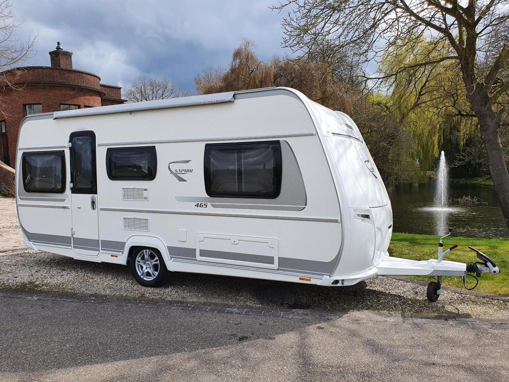 Fendt caravan SAPHIR 465 TG enkele bedden/rondzit/TENT/luife, Caravans en Kamperen, Caravans, Bedrijf, Fendt, 1250 - 1500 kg, Luifel