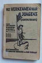 HET VERKENNEN VOOR JONGENS - Scouting fort Boys - 1924, Verzamelen, Scouting, Ophalen of Verzenden, Gebruikt, Boek of Tijdschrift