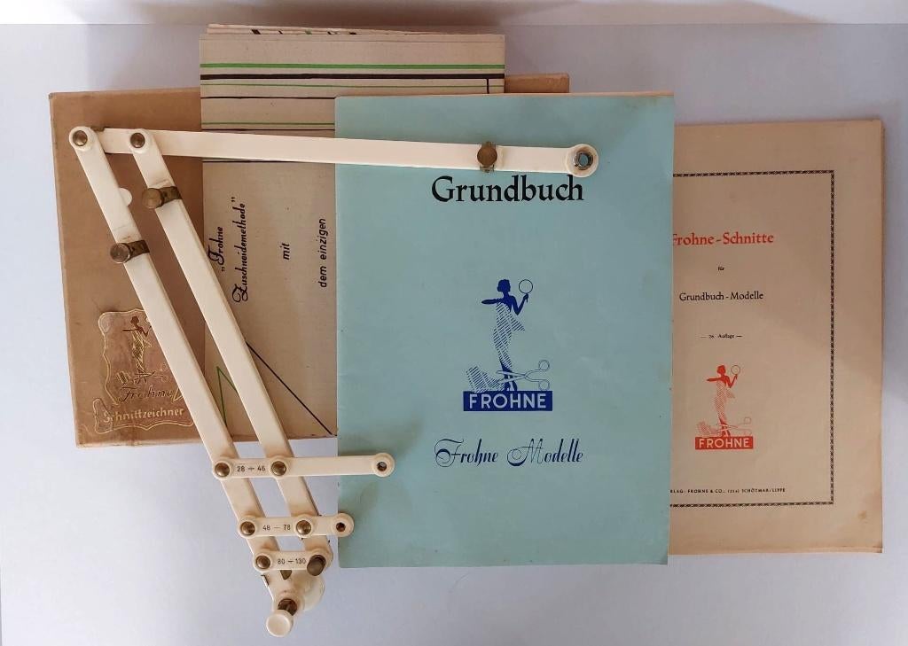 Vintage modellenboek met pantograaf (tekenaap), Ophalen of Verzenden, Zo goed als nieuw, Overige typen