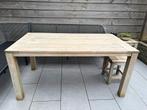 Houten tuintafel rough 160x 90, Ophalen, Gebruikt, Rechthoekig, Hout
